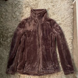 Purple fleece zip up